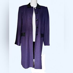 💜🖤 Purple & Black Long Jacket by CLIO 🖤💜